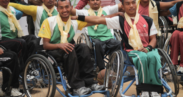 How wheelchair basketball helps Nepal's war victims