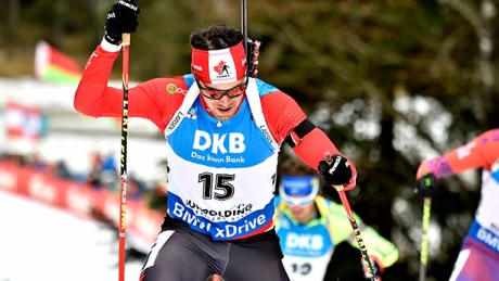 Canada's Nathan Smith finishes 6th in biathlon 12.5km pursuit