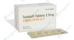 Vidalista 2.5mg : Uses, Dosage, Side Effects | Strapcart