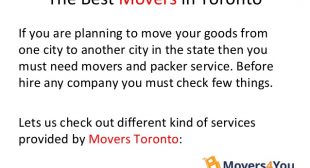 The Best Movers in Toronto