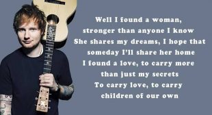 Perfect lyrics – ed Sheeran | lyrics for perfect