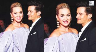 Katy Perry’s Fiance Orlando Bloom Runs On Stage To Fix Her Dress
