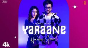 Yaraane Lyrics by Hardeep Grewal